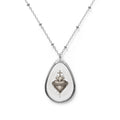 Sacred Heart Oval Pendant Jewelry