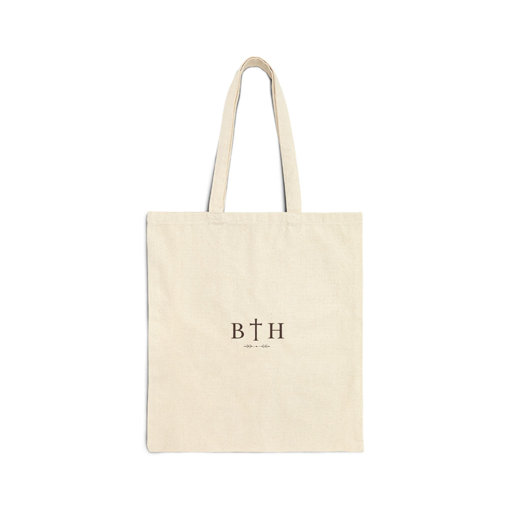 Catholic Marian Canvas Tote Bag — Miraculous Medal & Sacred Symbols Cotton Tote