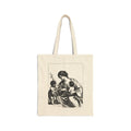 Madonna with Jesus & John the Baptist Cotton Canvas Tote — Religious Classic Art Shoulder Bag